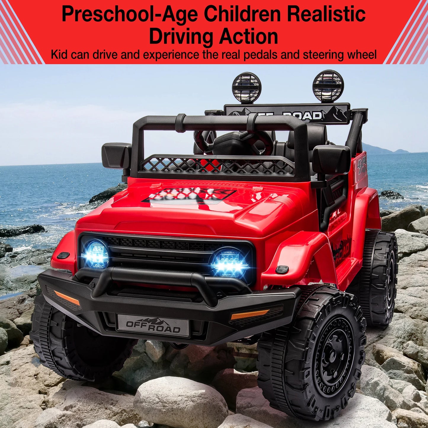 Electronic 12V Kids Ride On Truck With Remote Control
