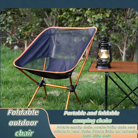 LISM Portable Aluminum Folding Chair With Side Pockets