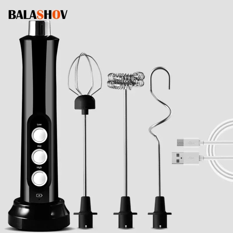 Balashov 3in1 Wireless Handheld Milk Frother Foam Maker