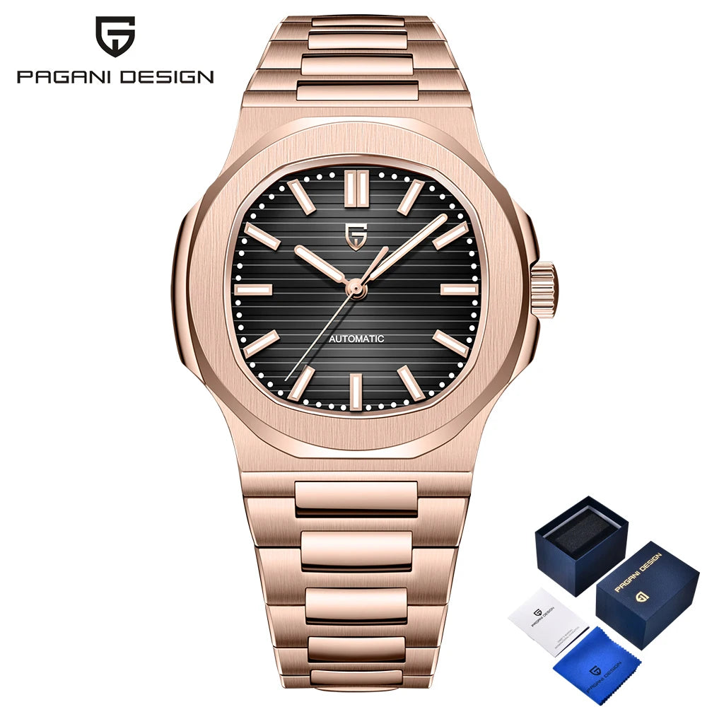 Pagani Design Luxury Automatic Mens Wristwatch Sapphire