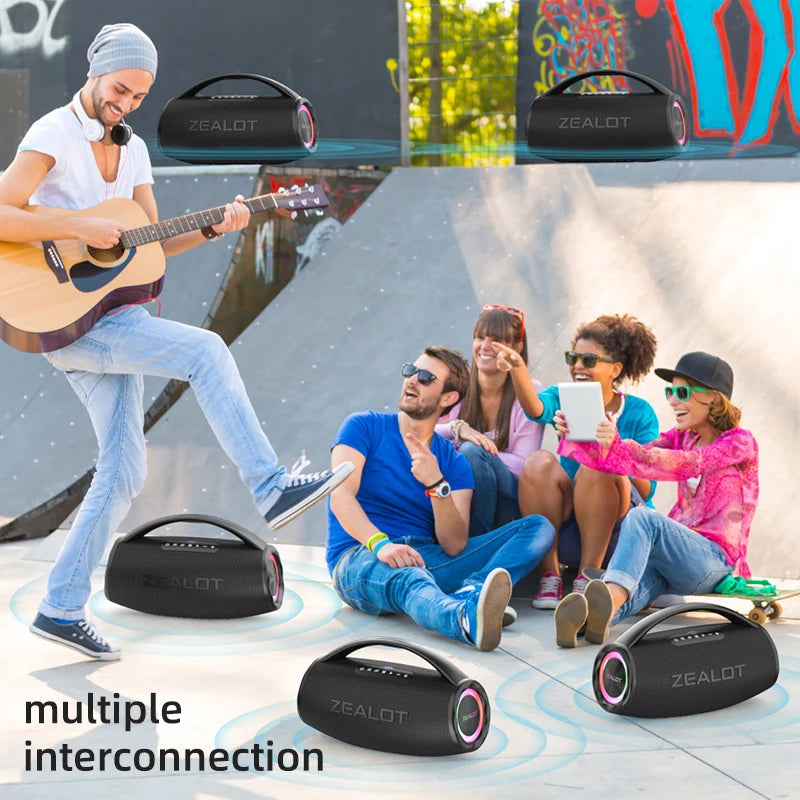 ZEALOT S97 80W Bluetooth Speaker With Waterproofing Housing Delivers Immersion360Stereo