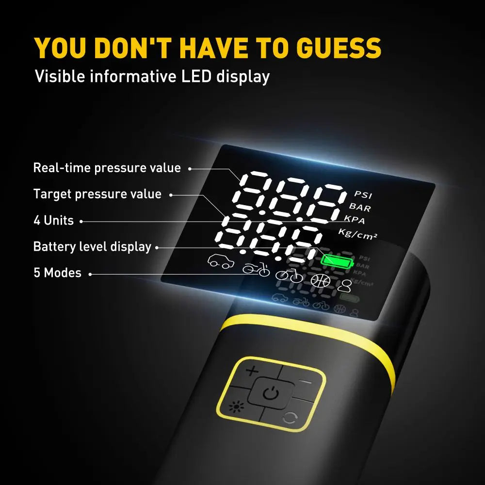Car Air Pump Power Bank Portable Inflator for tires and more by AUXITO
