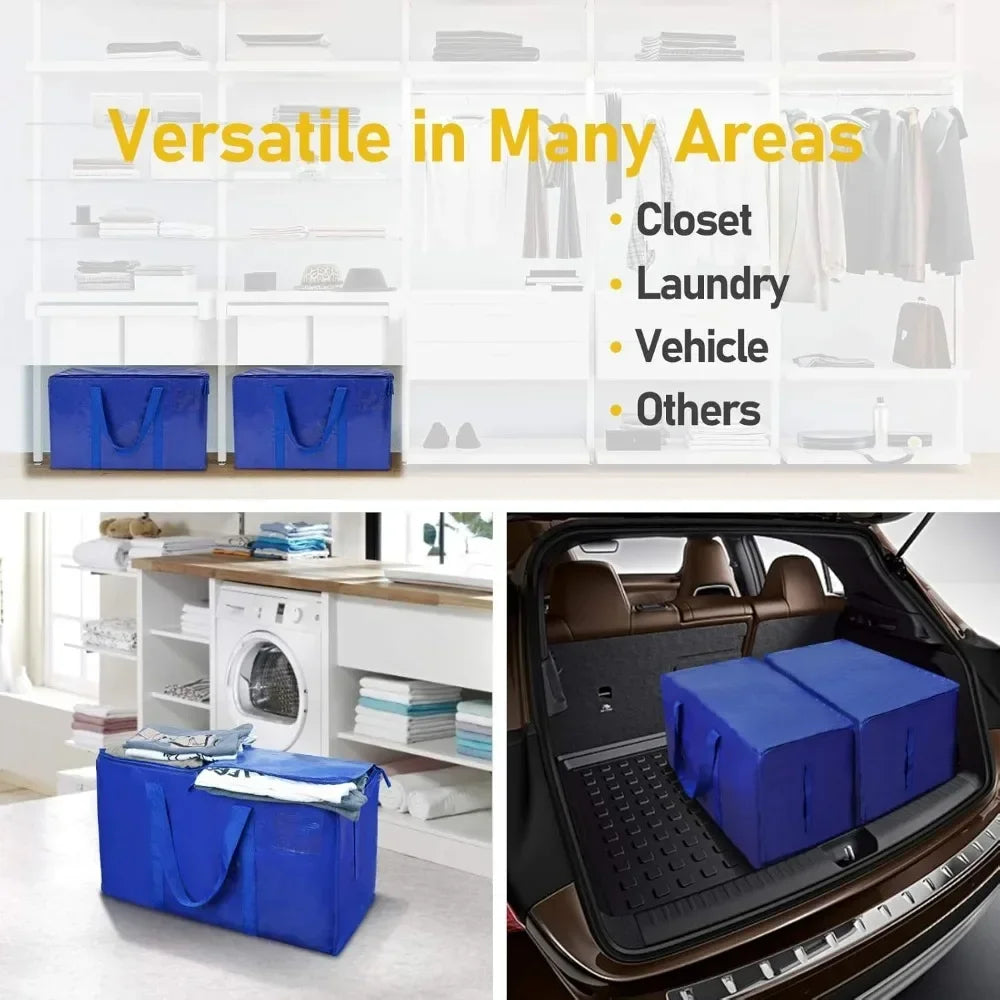 Oversized Moving Bags With Zipper And Reinforced Carry Handles