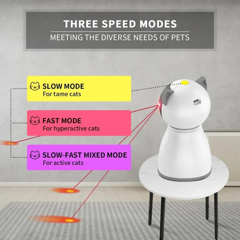 Automatic Laser Cat Toy with Random Motion for Indoor Fun