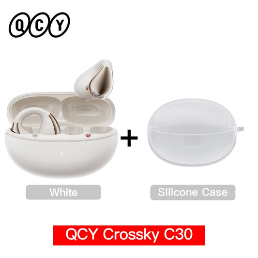 Earphones Crossky C30 Ear Clip Bluetooth 5.4 TWS Headphones by QCY