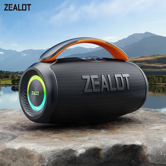 ZEALOT P11 50W Portable Bluetooth Speaker With IPX6 Waterproof Controllable Lighting TWS AUX Outdoor