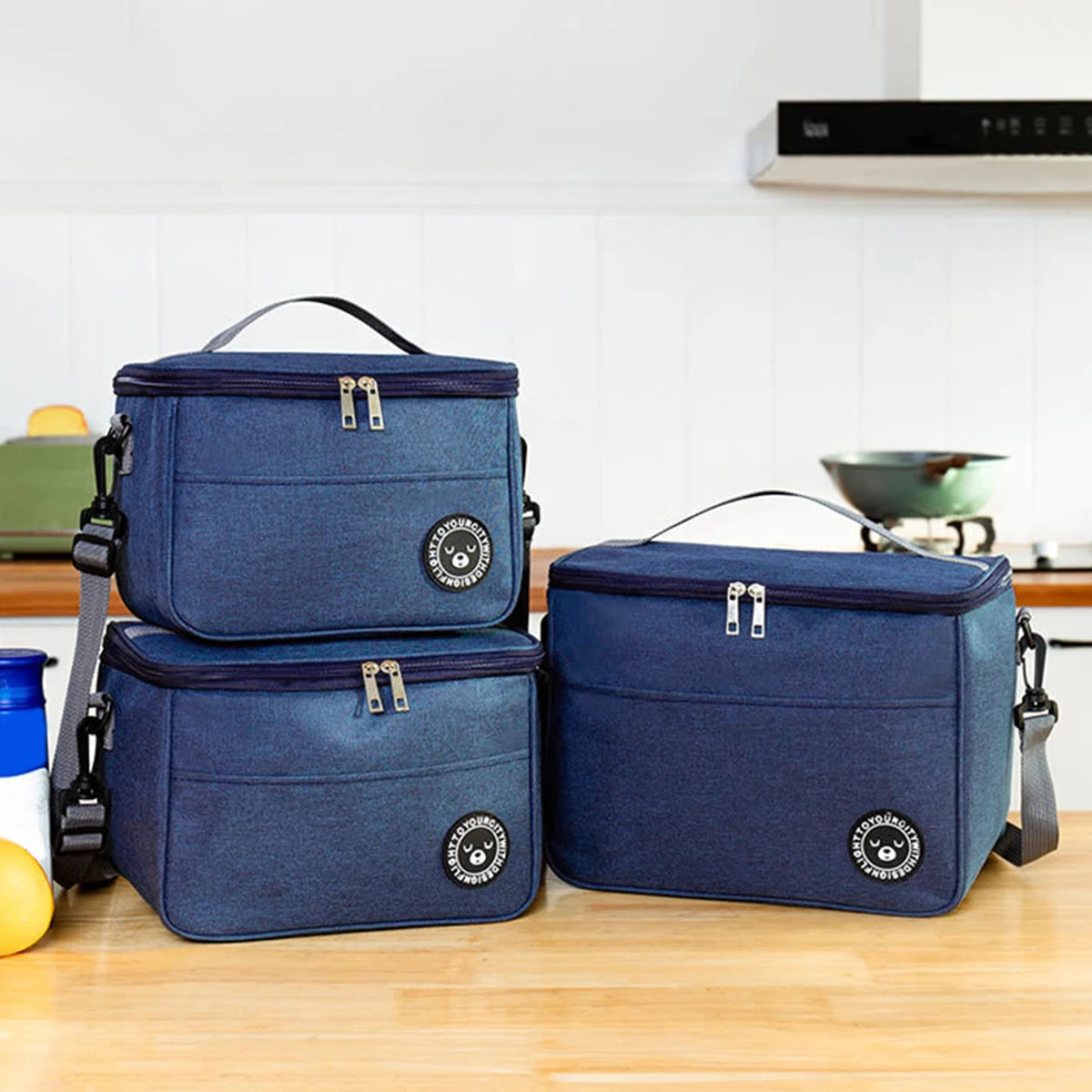 Insulated Oxford Shopping/Lunch Bags With Shoulder Strap Portable