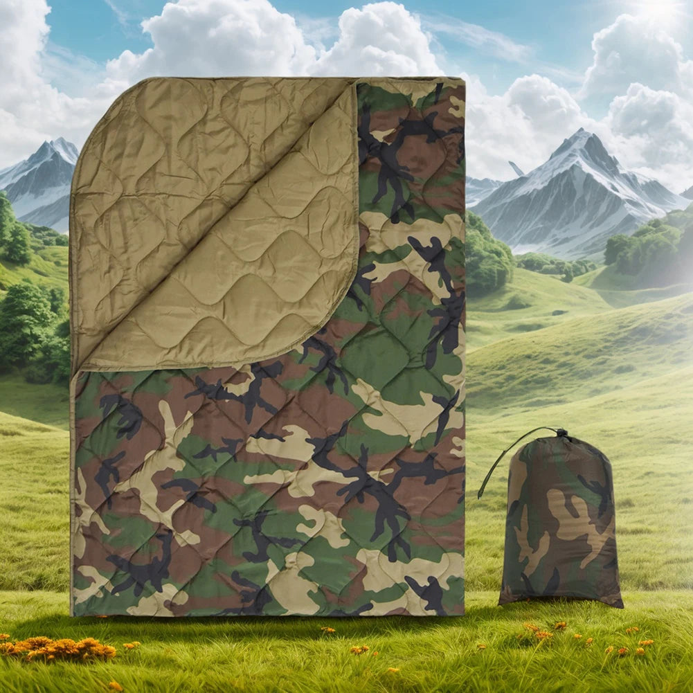 ALLOYSEED Camping Blanket With Carry Bag Lightweight Quilt