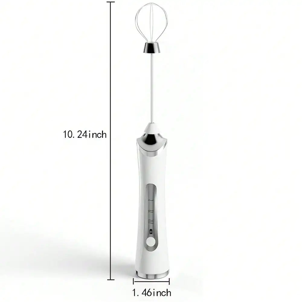 Milk Frother Rechargeable Electric Handheld Drink Mixer