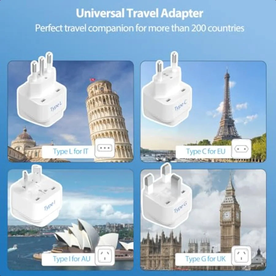 ANTPO Travel Voltage Converter with USB Charging Ports