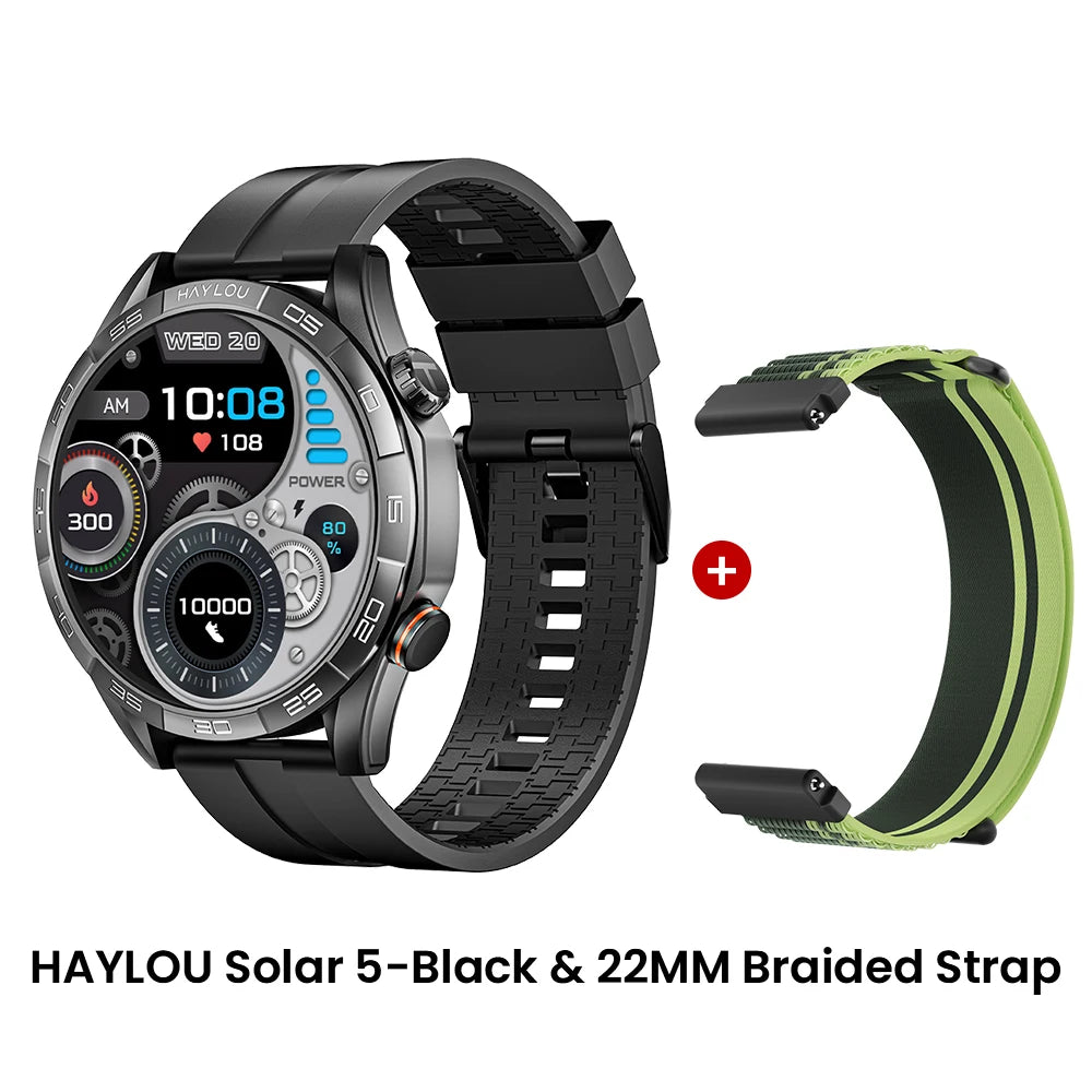 HAYLOU Solar 5 Voice Calling Smartwatch 1.58 inch AMOLED Display