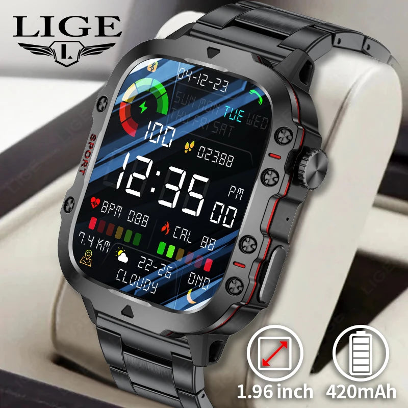 2024 New For Xiaomi Military Smart Watch Men IP68 5ATM