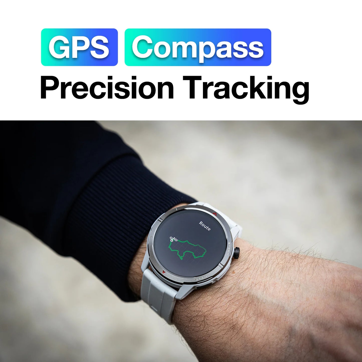 AGM Legion Smartwatch with AMOLED Display and Sports Tracking Features