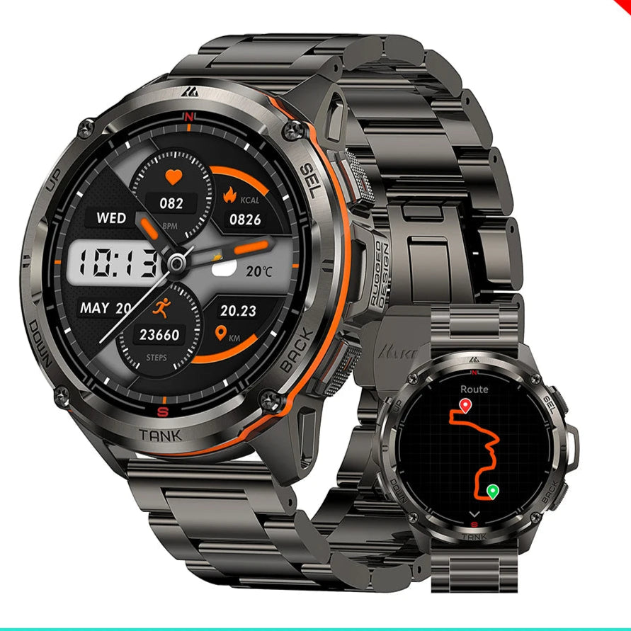 KOSPET Tank T3 Ultra GPS Smartwatch For Men With AMOLED