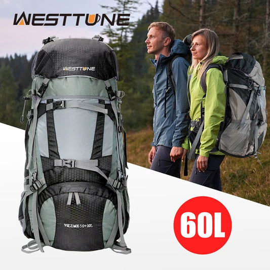 Internal Frame Backpack With Rain Cover, WESTTUNE Explorer