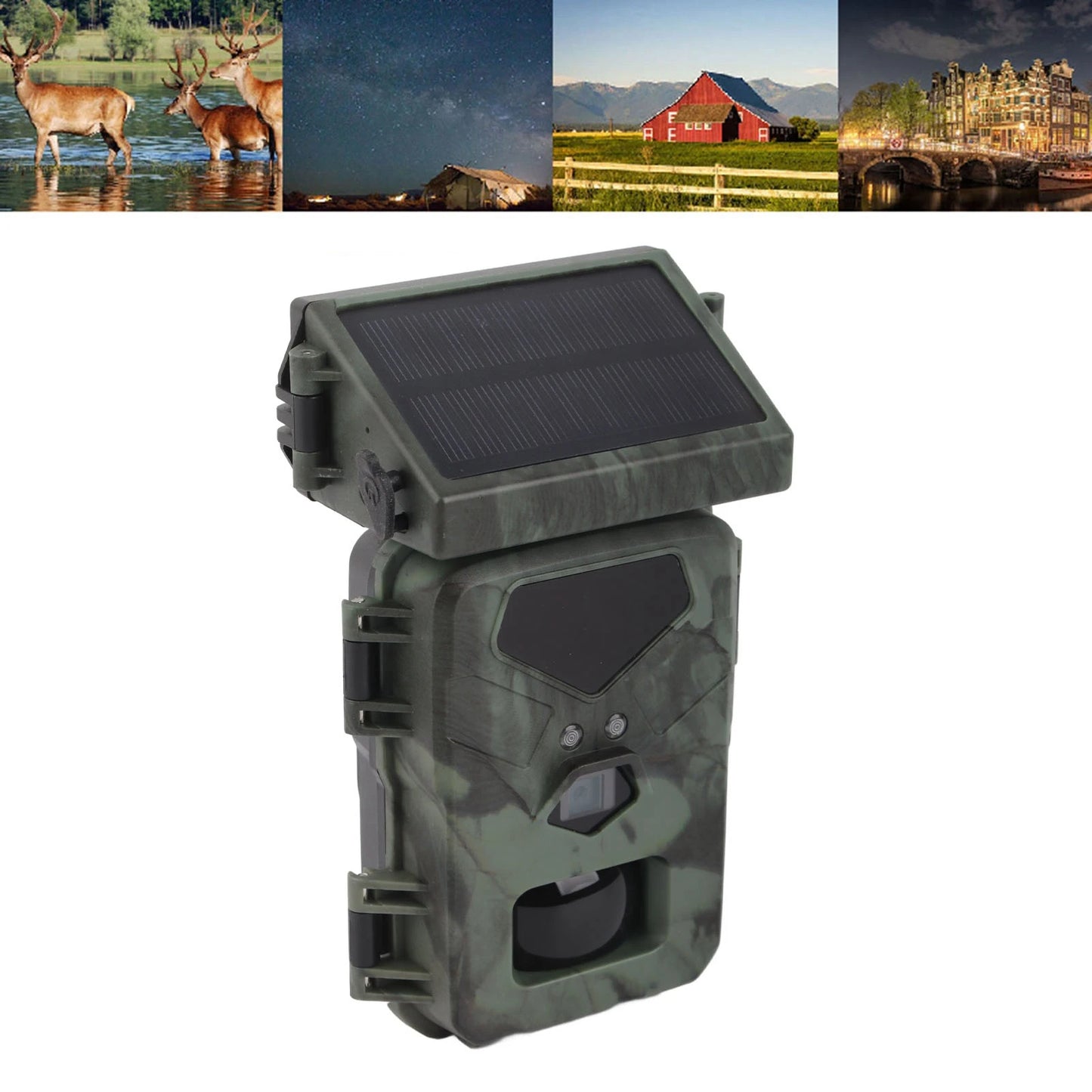 Hign-concerned Trail Camera IR Night Vision Waterproof Solar