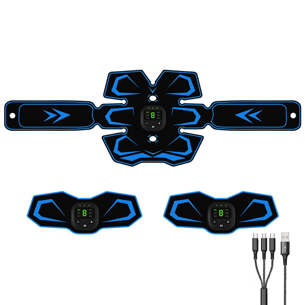 APWIKOGER EMS Electric Smart Trainer Belt With LED Display MassagerForWeightLoss