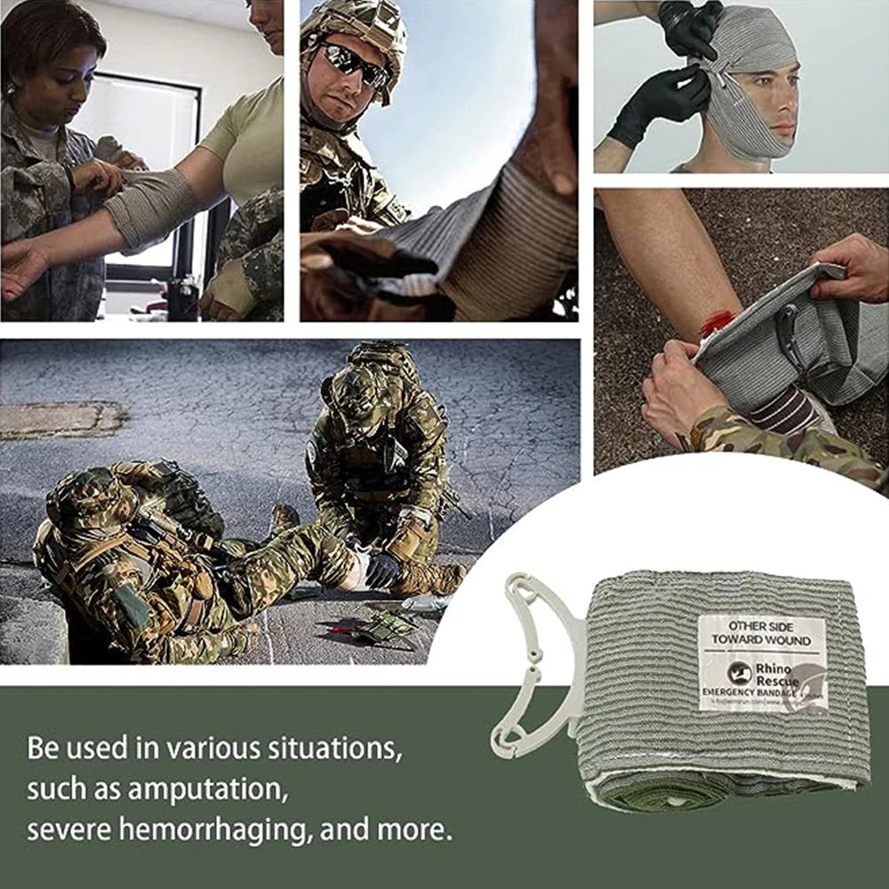 Rhino Rescue 4/6 Inch Israeli Style Emergency Bandage IFAK