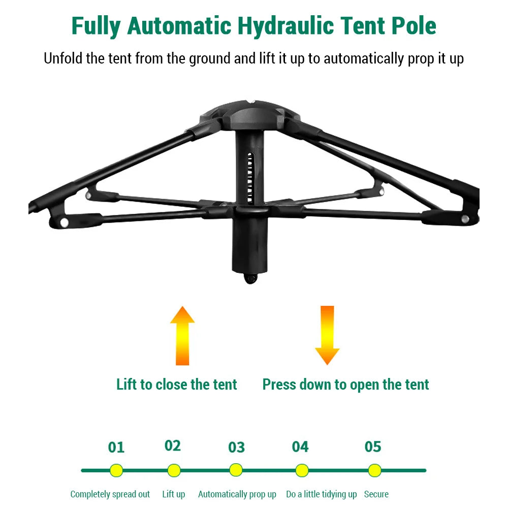 Hydraulic Canopy Tent Outdoor Automatic Quick Open Tent