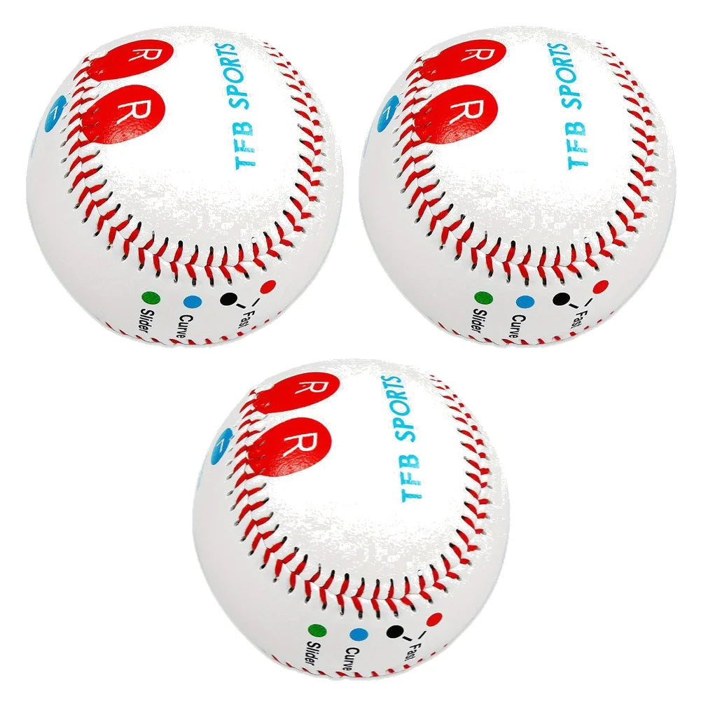 Pitch Training Baseball with Finger Placement Markers for Practice, 1 to 5 pcs.