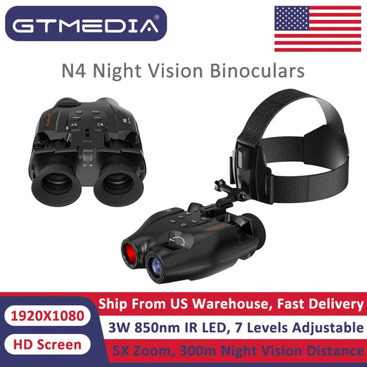 GTMEDIA N4 Night Vision Goggles with Infrared LED Technology