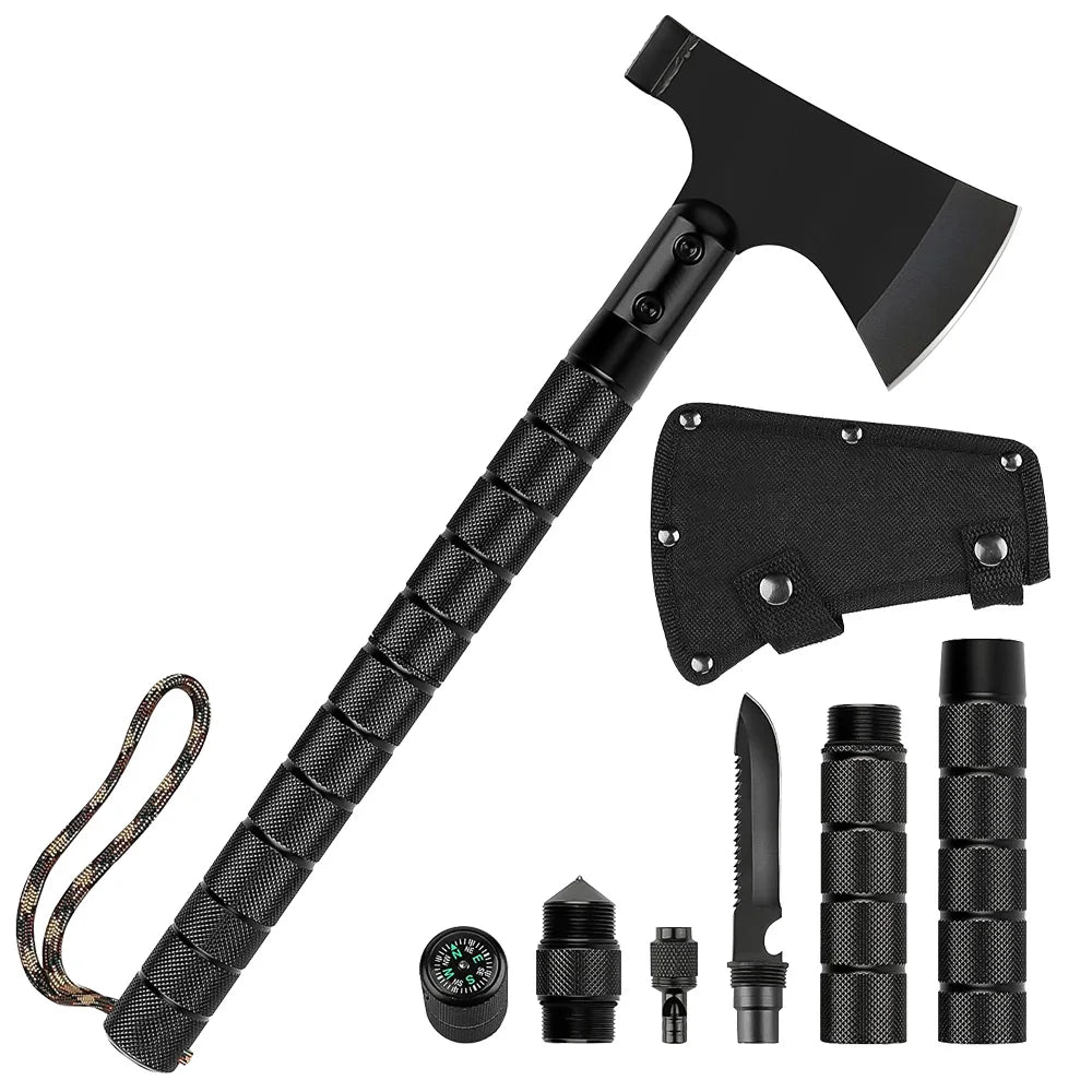 Multi-Function Survival Axe Portable Foldable Tactical Tomahawk