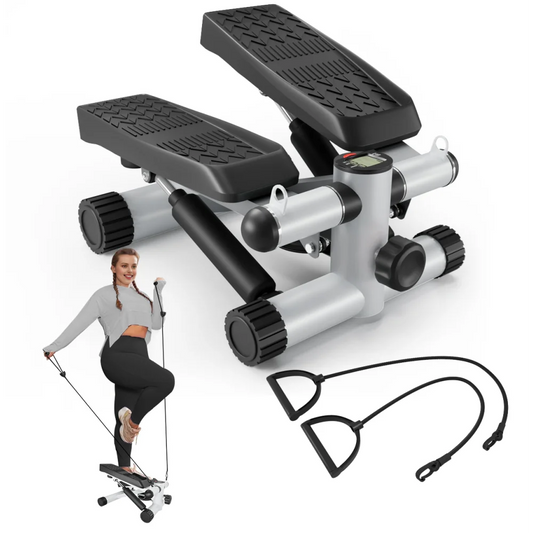 Steppers Exercise Stair Stepper with Resistance Bands 330LBS