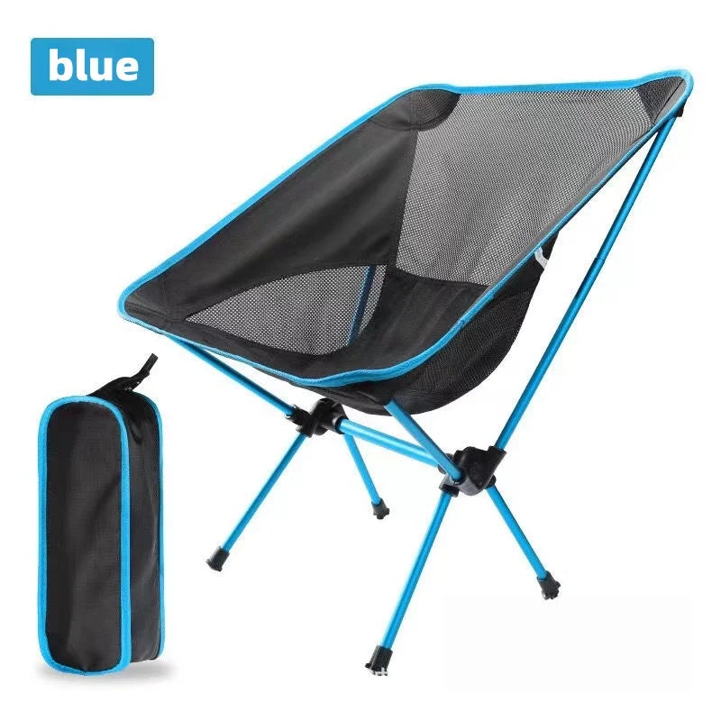 LISM Portable Aluminum Folding Chair With Side Pockets