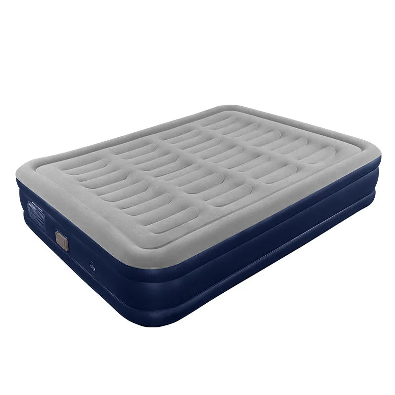 Foldable Inflatable Air Mattress With Built-in Pump, Indoor or Camping, Multiple Sizes