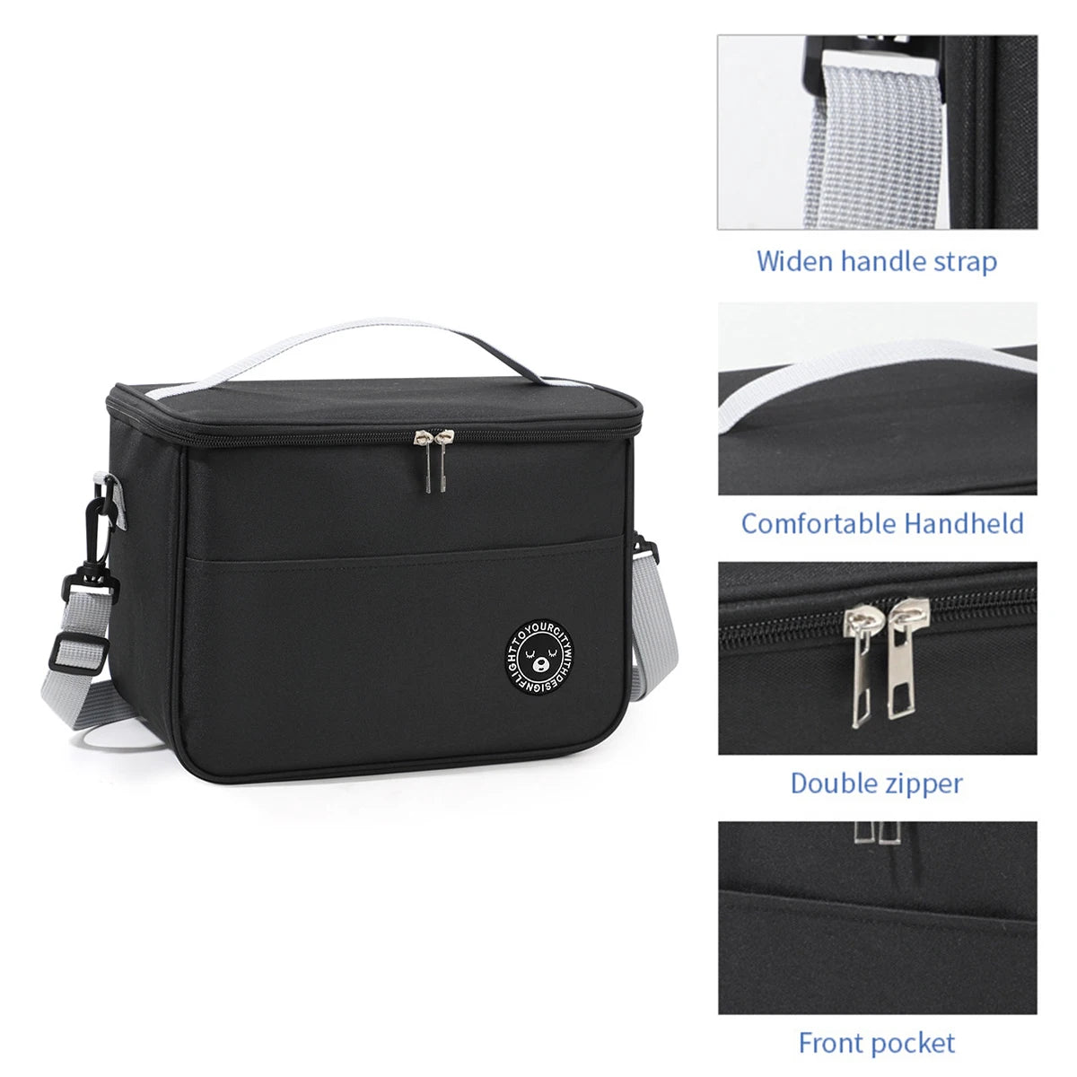 Insulated Oxford Shopping/Lunch Bags With Shoulder Strap Portable