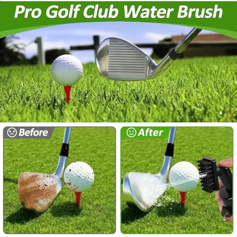 Premium Golf Towel and Brush Set for Ultimate Club Care
