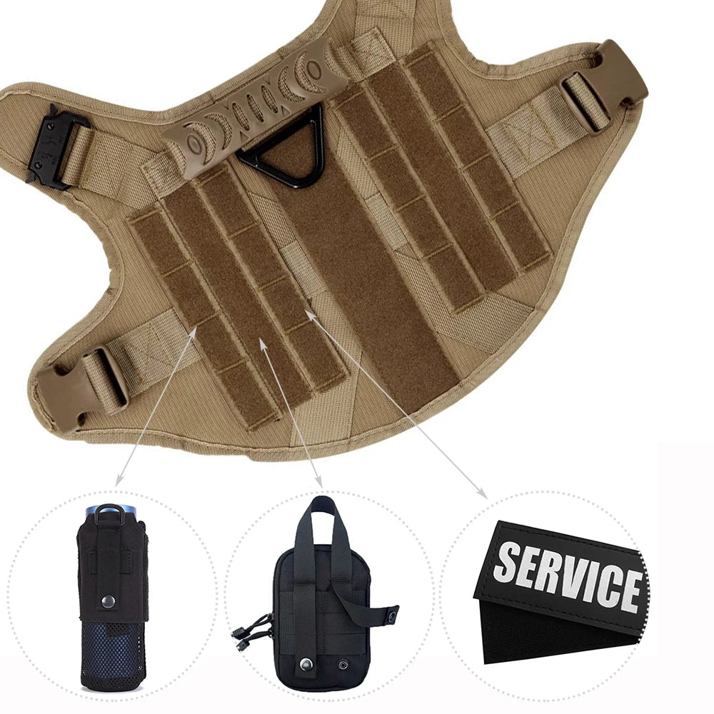 Large Dog Harness And Leash Set For German Shepherd Malinois