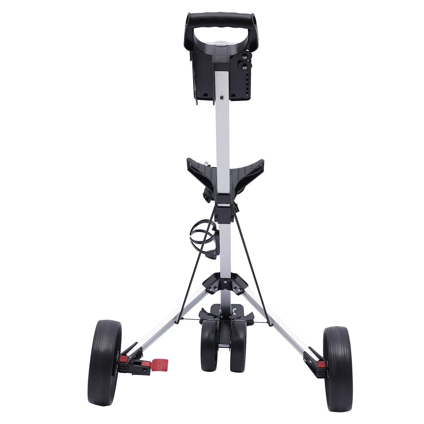 Portable Foldable Golf Push Cart with Adjustable Features and Brake