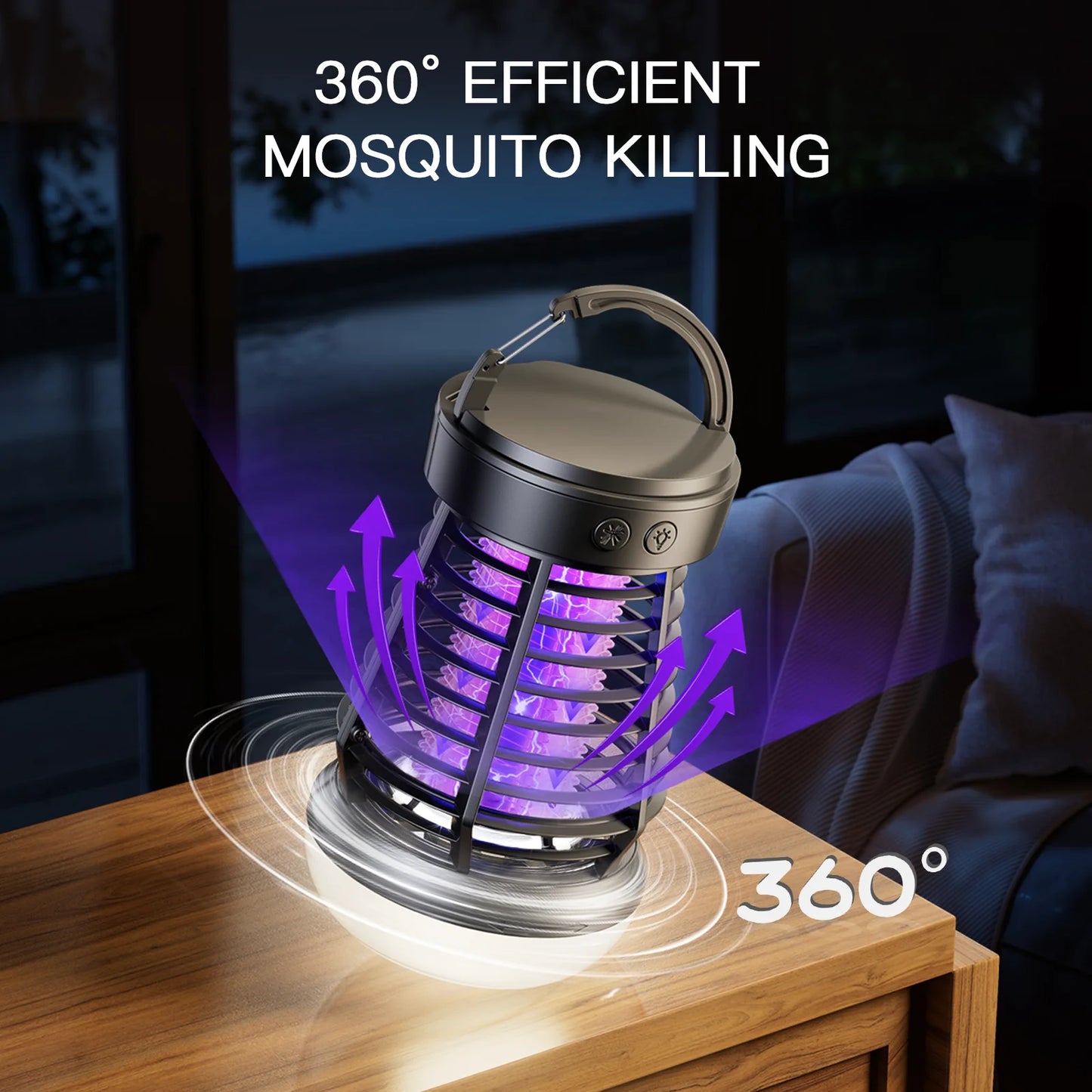 Portable Bug Zapper Rechargeable Wireless Mosquito Killer