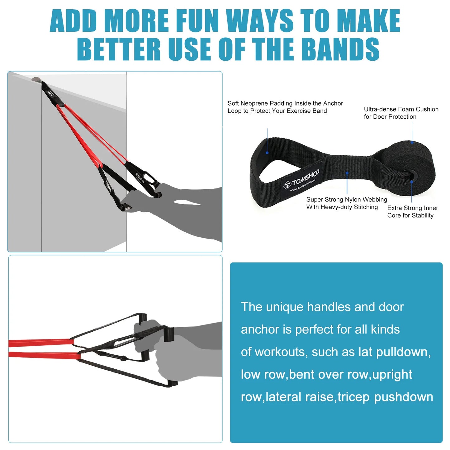 5 Packs Pull Up Assist Bands Set Resistance Loop Bands