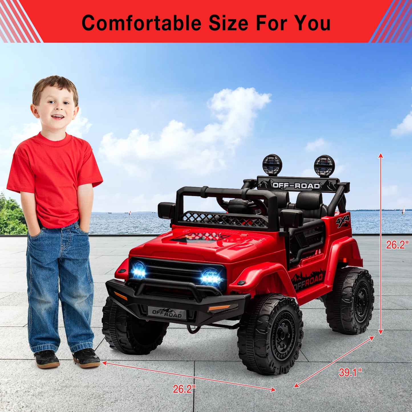Electronic 12V Kids Ride On Truck With Remote Control