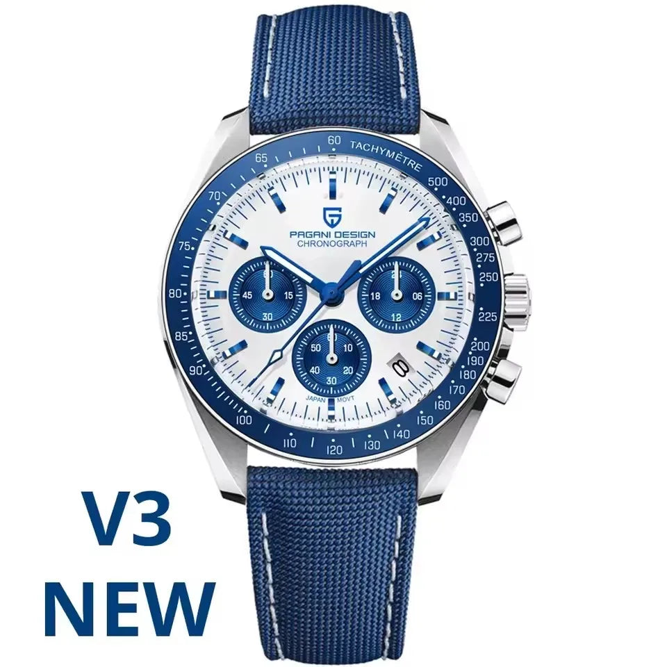 Pagani Design V5 Moon Mens Luxury Quartz Chronograph Watch