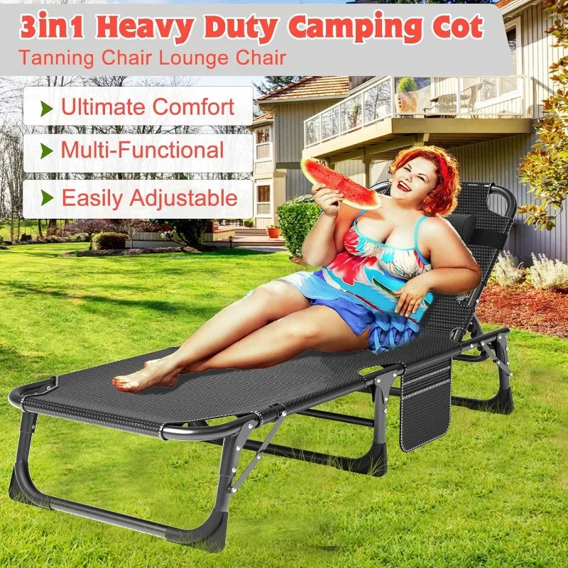 ABORON Foldable Camping Cots for Adults, Heavy Duty Cot
