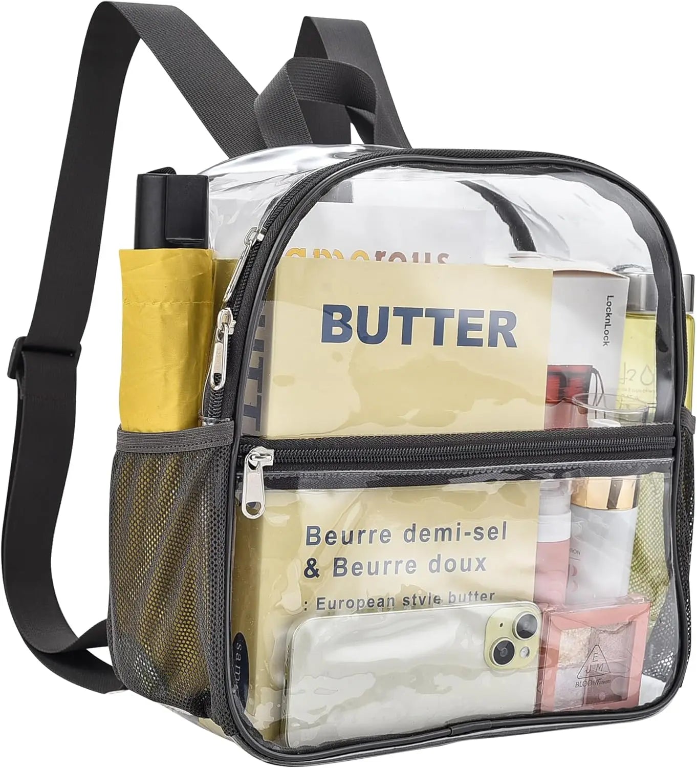 Stadium Approved Clear Mini Backpack 12x12x6 for Events