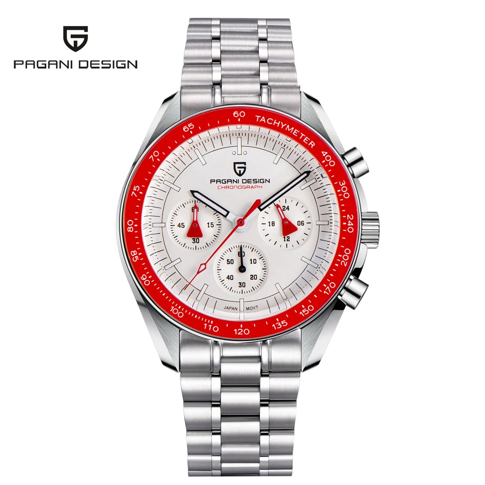 PAGANI DESIGN Moon Mens Watches Luxury Automatic Chronograph