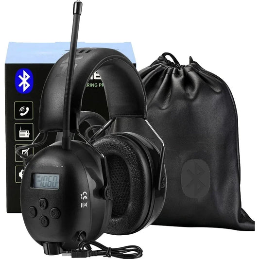 Upgraded Bluetooth Hearing Protection Headphones with FM Radio Earmuffs