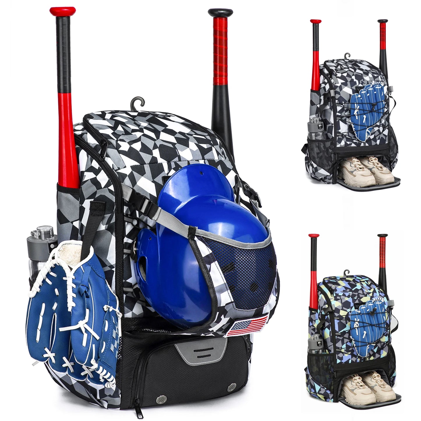 Baseball Backpack with Shoe Compartment for Youth Athletes