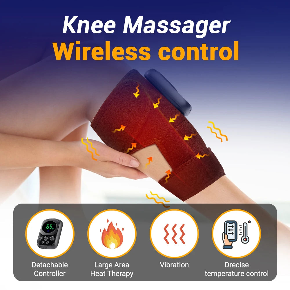 3 In 1 Shoulder Knee Elbow Heated Vibration Massager Pad