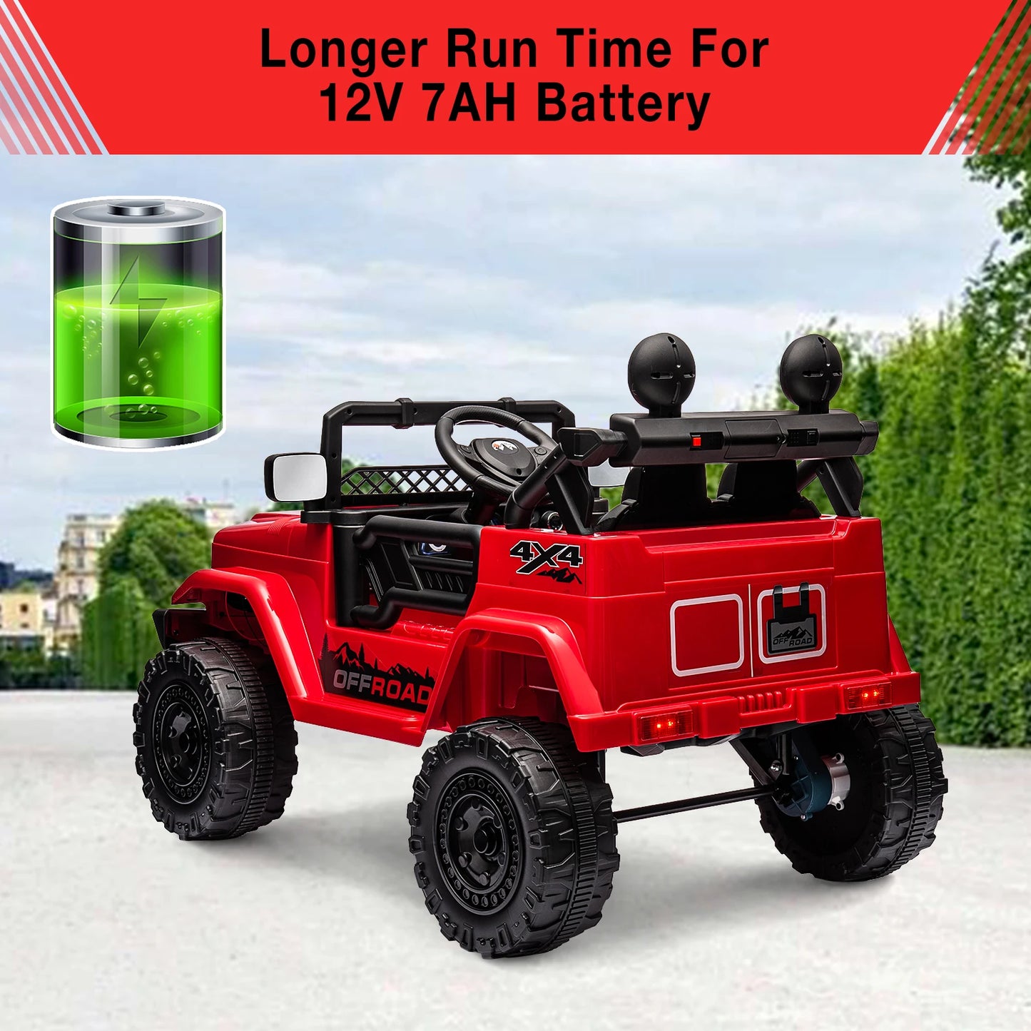 Electronic 12V Kids Ride On Truck With Remote Control