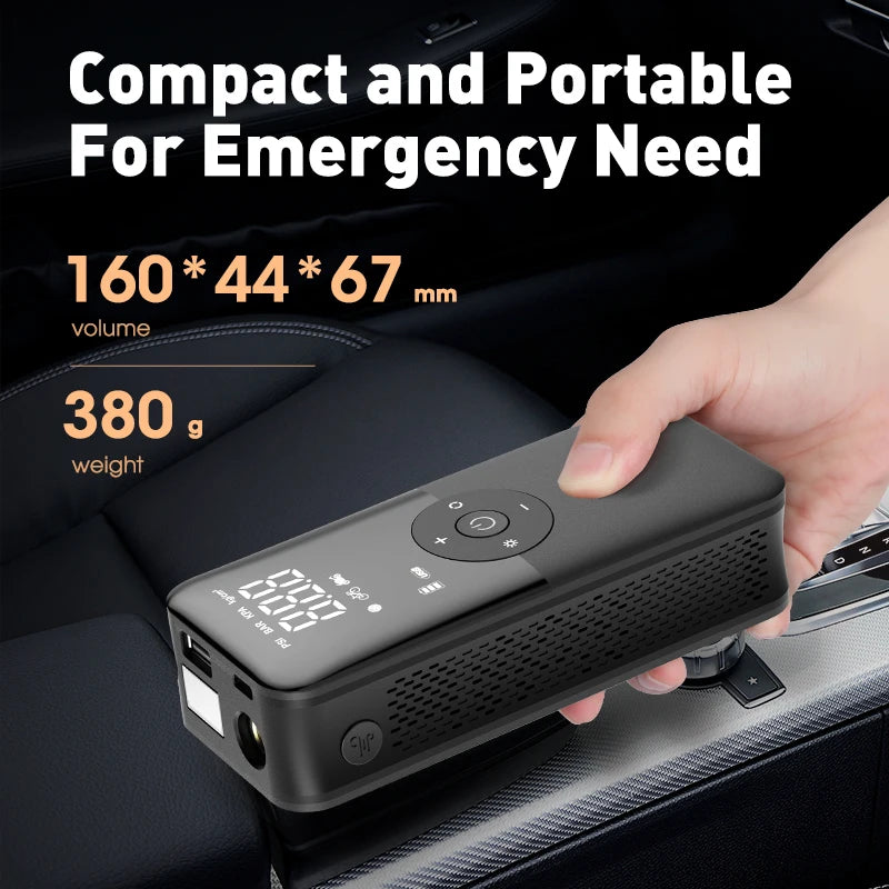 CARSUN Rechargeable Digital Air Pump Tire Inflator For All