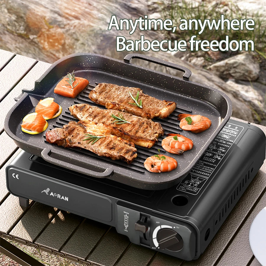 Card Stove Household Outdoor Portable Gas Stove Suitable For Camping Picnicking Household Use