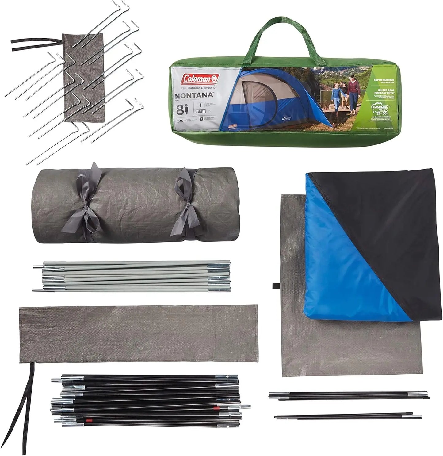 XMSJ Montana Camping Tent With Rainfly And Carry Bag