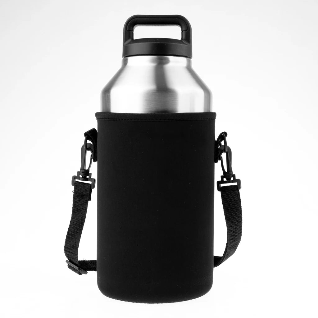 Insulated Neoprene Water Bottle Holder with Adjustable Strap