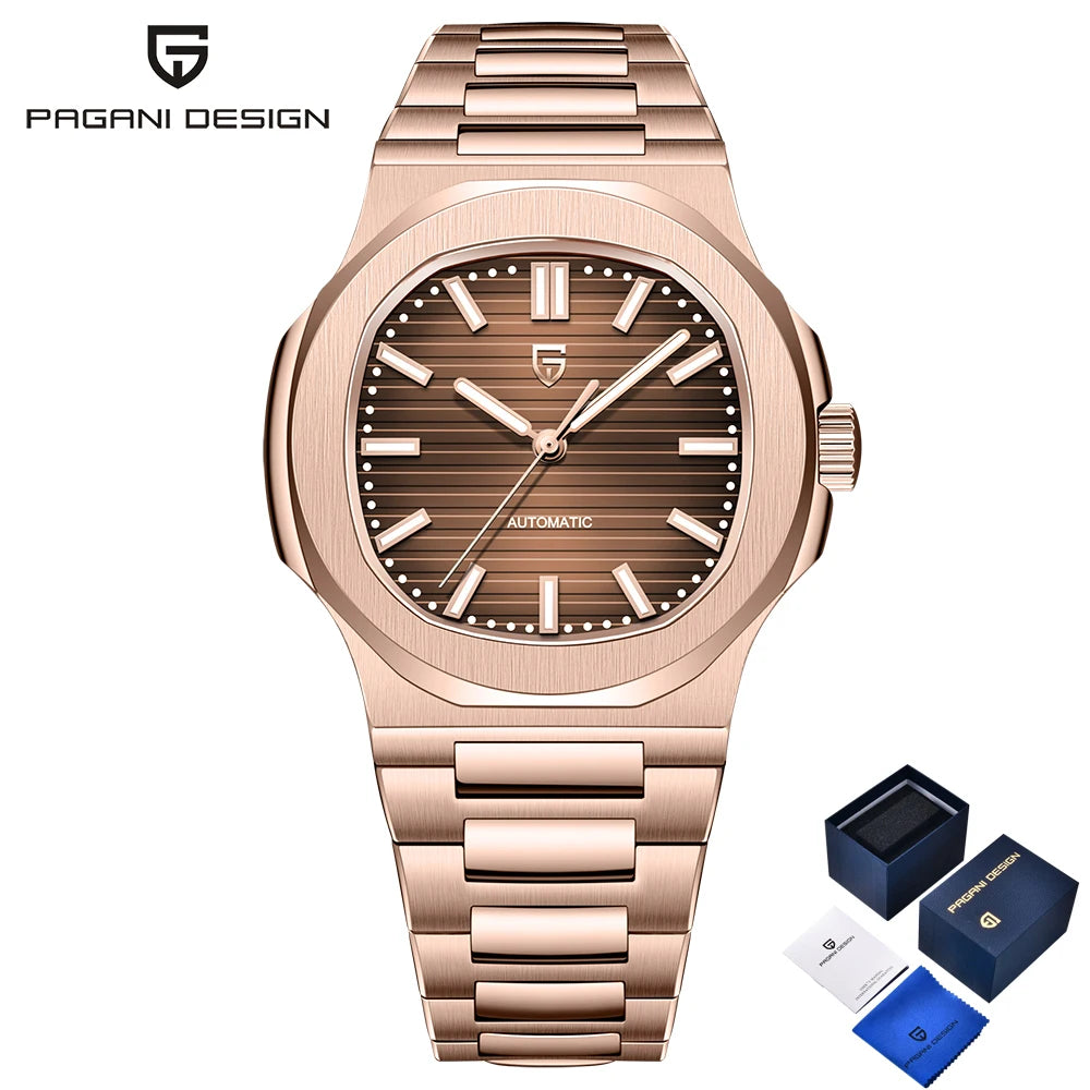 Pagani Design Luxury Automatic Mens Wristwatch Sapphire