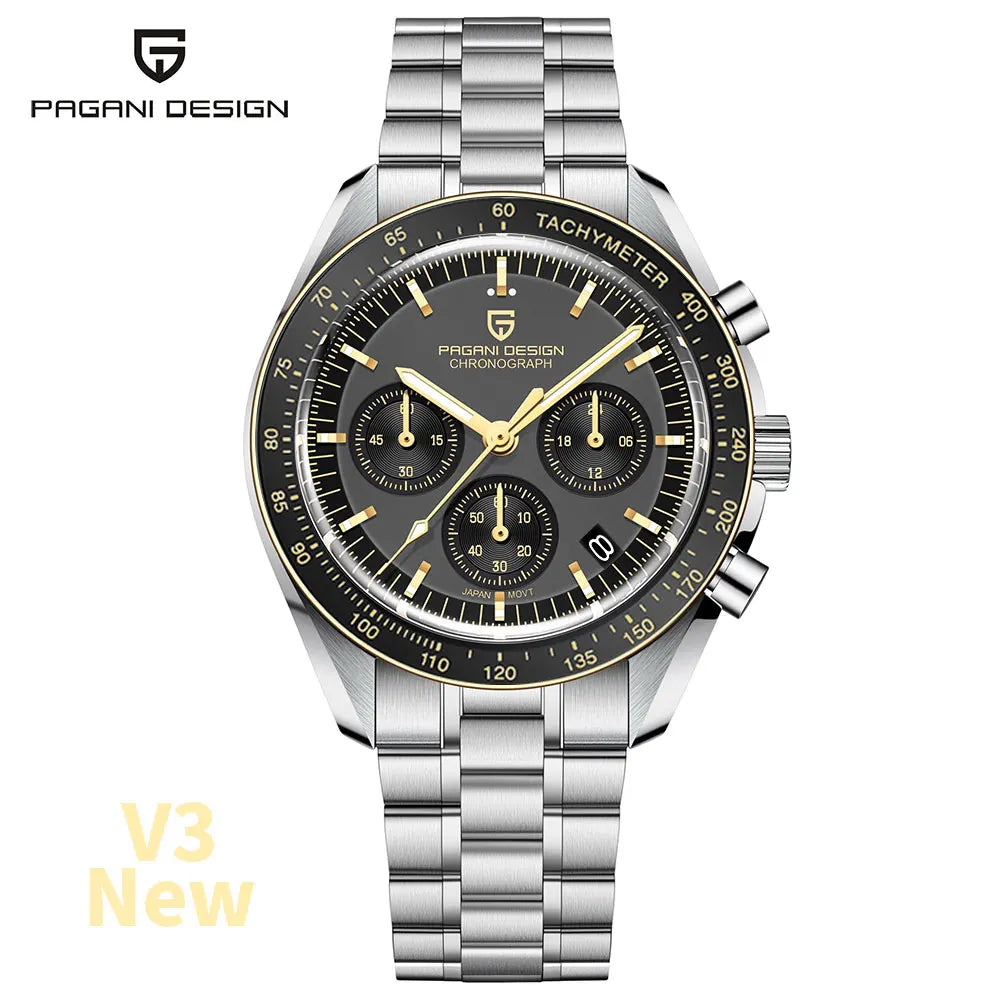 Pagani Design Men's Luxury Quartz Chronograph Sports Watch